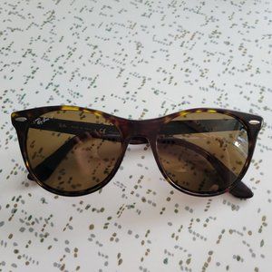 Ray-Ban Wayfarer II Polarized Tortoise Shell Sunglasses
